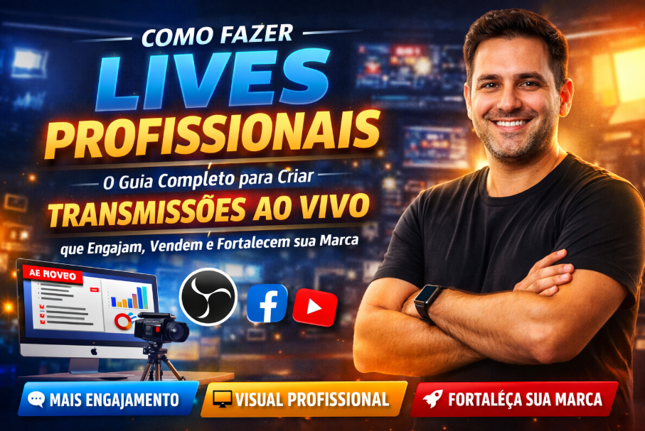 Curso Como Fazer Lives Profissionais: Instagram, FB, YouTube