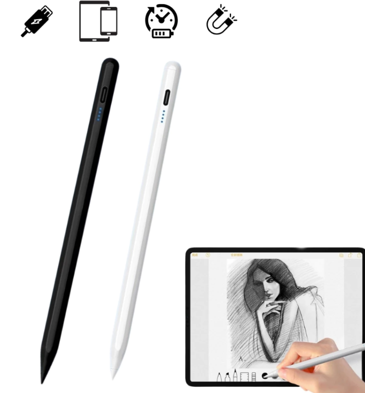 Caneta Touch Screen Ponta Fina de Alta Precisão: Controle Profissional, Compatibilidade Universal e Máximo Desempenho para iPad, iPhone e Android